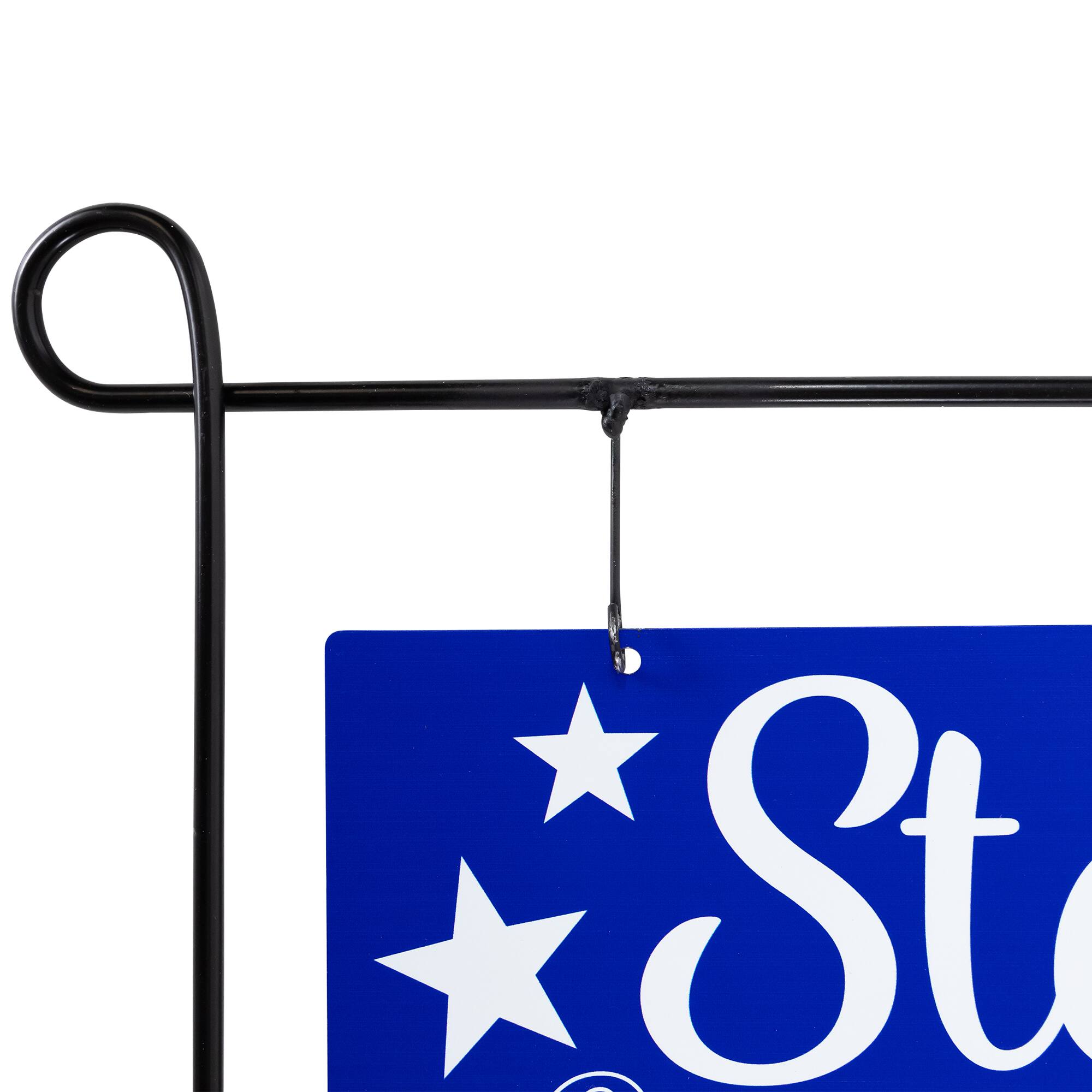 39" Stars & Stripes Forever Americana Metal Yard Sign